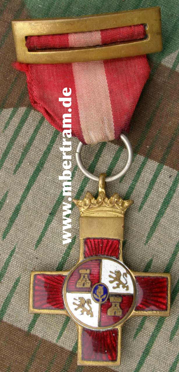 Spanien Militär Verdienstkreuz 1. Kl. rote Abt., Tragespange