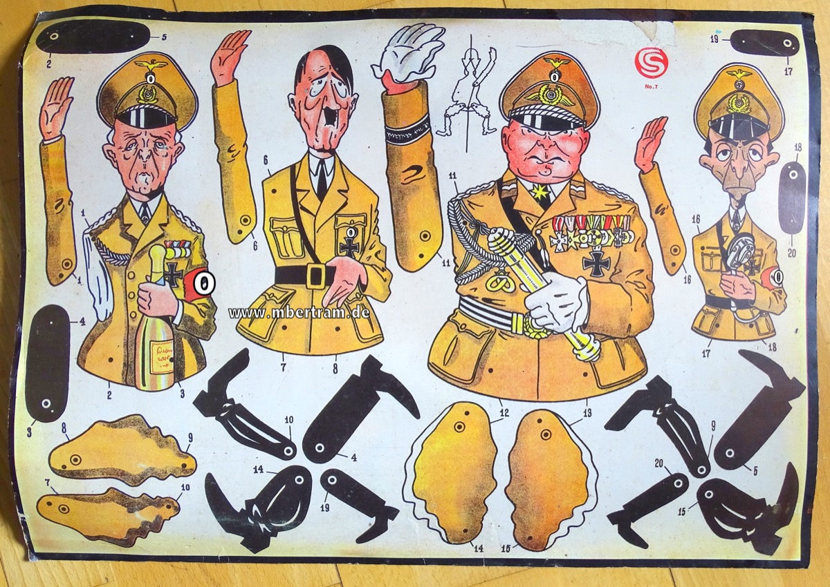 Die Führer des dritten Reiches als Hampelmänner