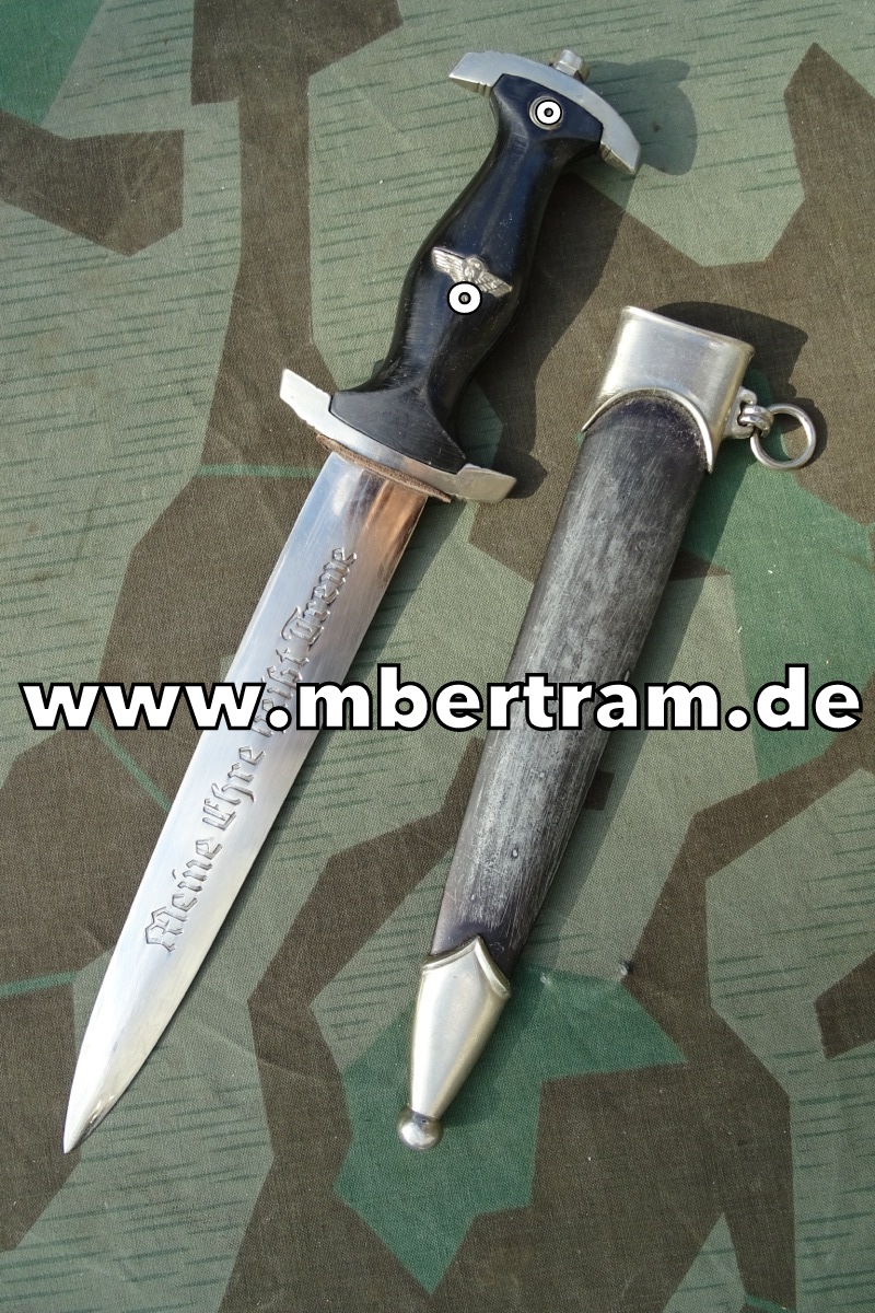 Replik: XX Dienstdolch M 33 mit Devise, gealtert