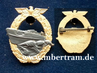 Replik: " Schnellboot Kriegsabzeichen 2. Form"
