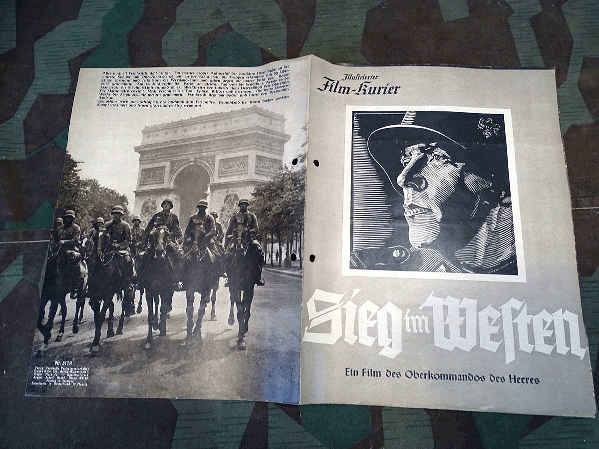 Film-Kurier, Kino Programmheft, Sieg im Westen, 1940