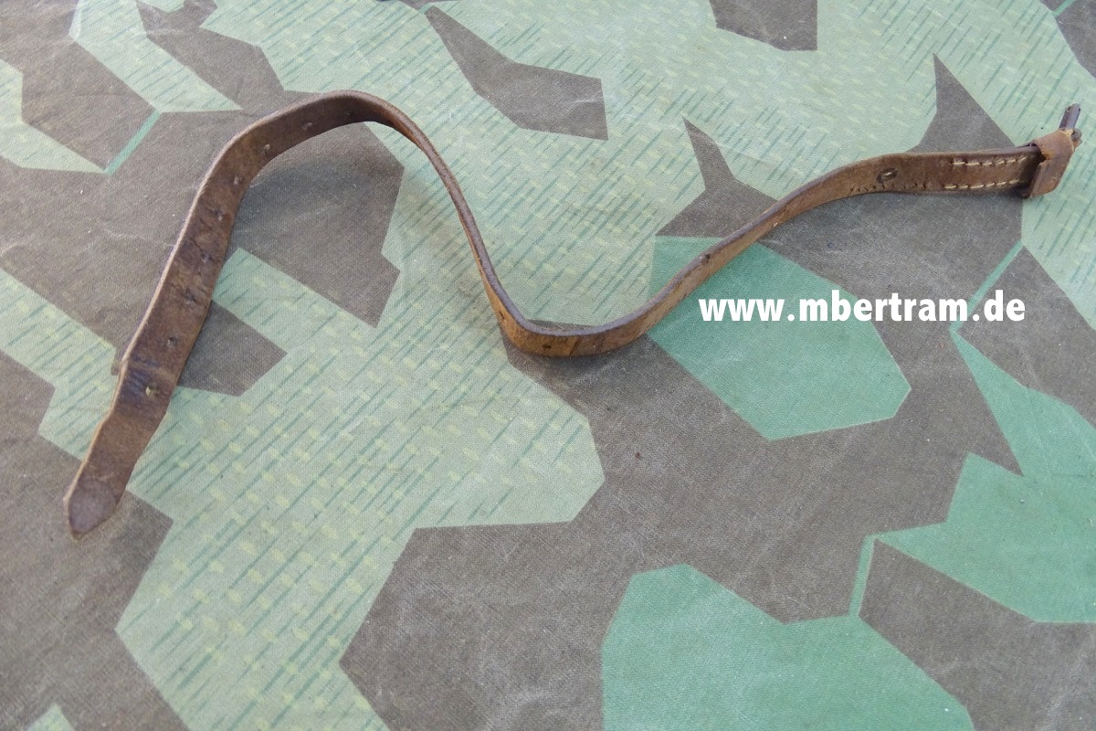 1. Weltkrieg  Packriemen / Tormister Riemen Leder, Länge ca. 56 cm 1917