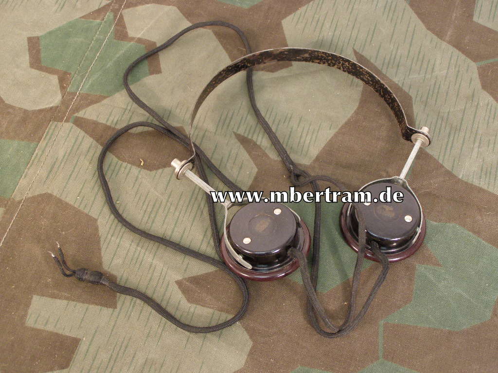 Heer/ Waffen SS/ LW: Funkkopfhörer.