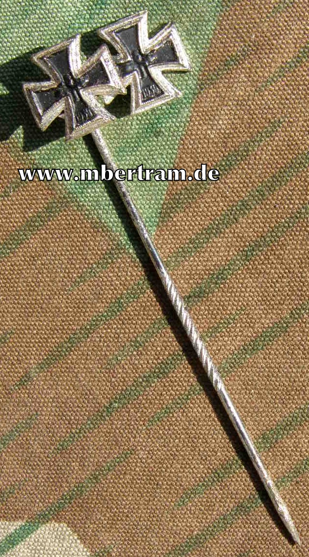 2er Miniaturenspange: 9 mm EK 1 und EK 2 1939, 1957er