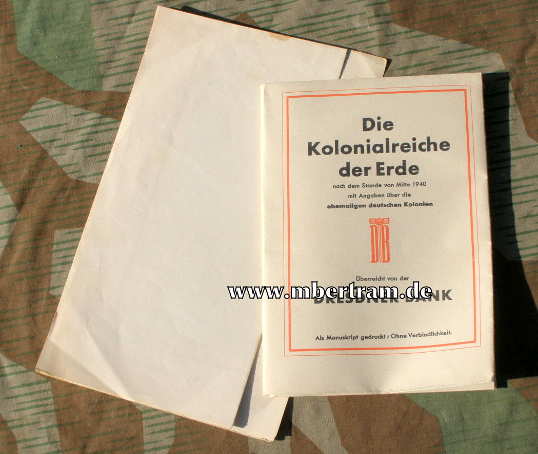 Die Kolonialreiche der Erde- Stand Mitte 1940