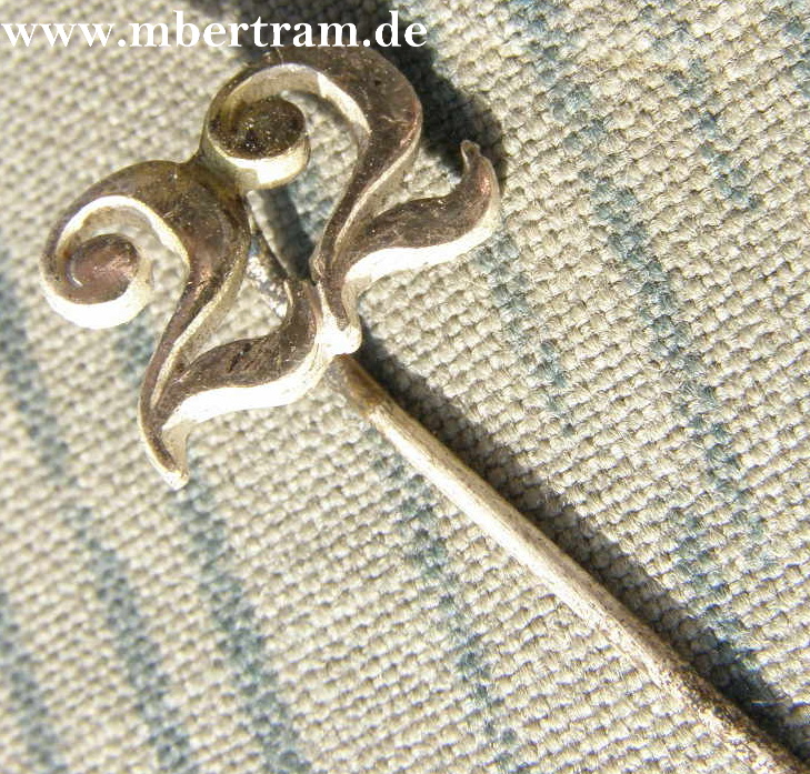 Regimentsnadel, Regiment 22, Buchstabenhöhe ca. 9mm