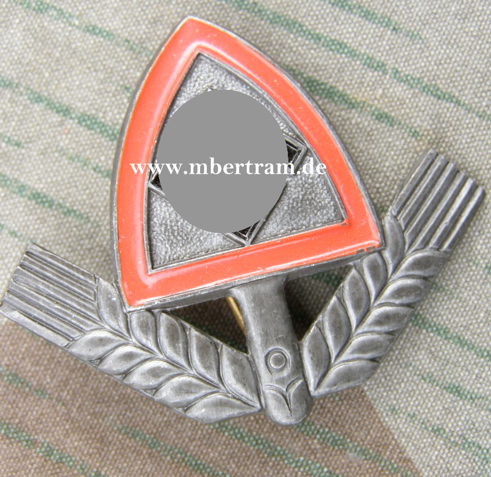 RAD Mützenabzeichen Mannschaften Aluminium, o. Splinte