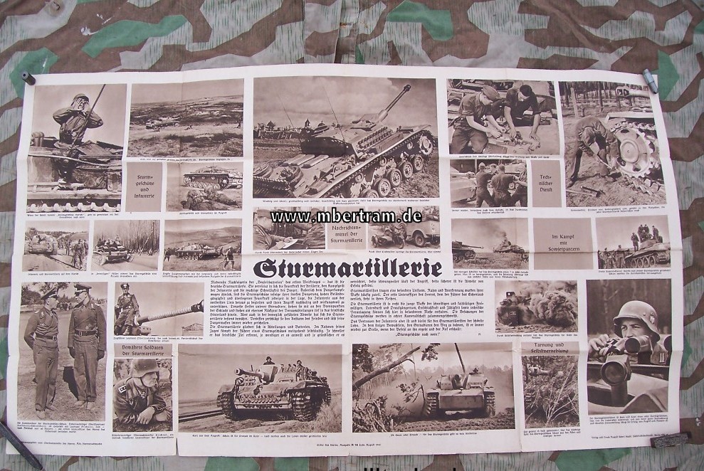Wehrmacht Anwerbeplakat der Sturmartillerie, 1943