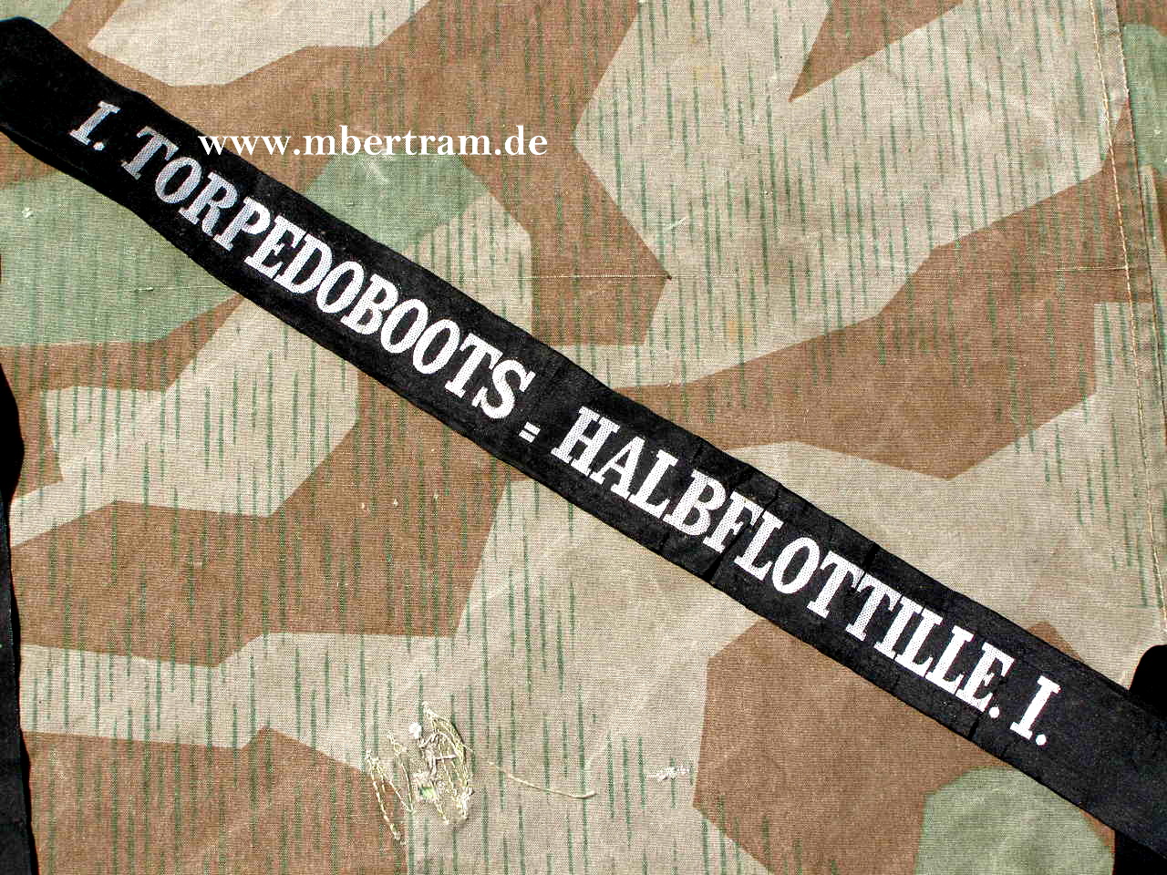 1. WK Mützenband "1. Torpedoboots=Halbflottille.1."