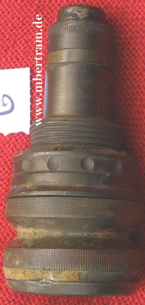 brit. Zeitzünder No. 37, Beschriftet 37-5, 10-44 Messing