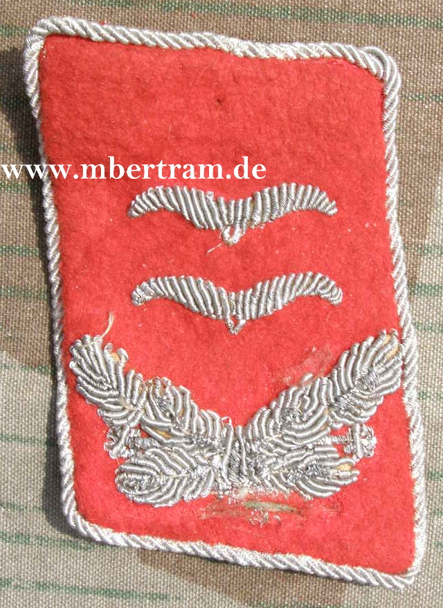 Luftwaffe, Kragenspiegel Oberleutnant der Flakartillerie