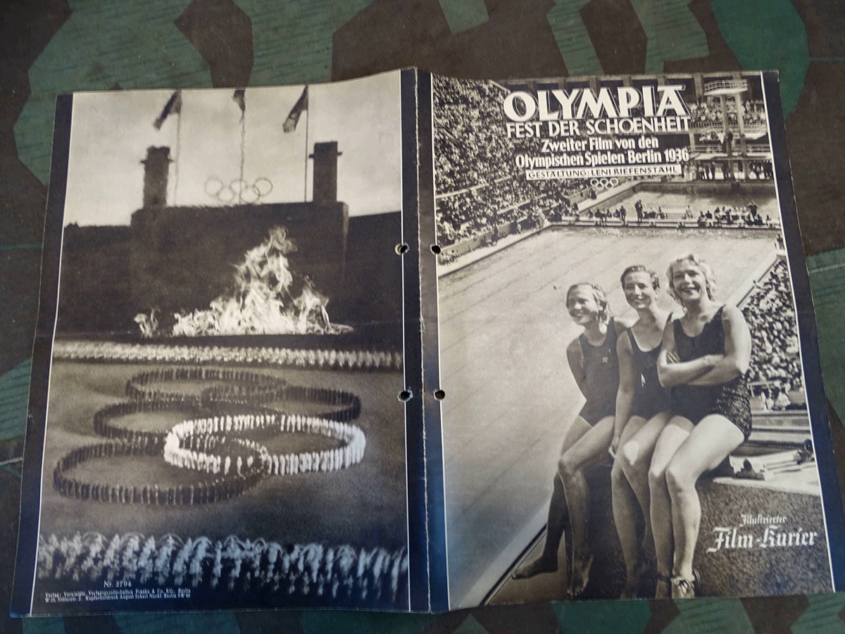 Film-Kurier, Kino Programmheft 1936, Olympia Fest der Schönheit