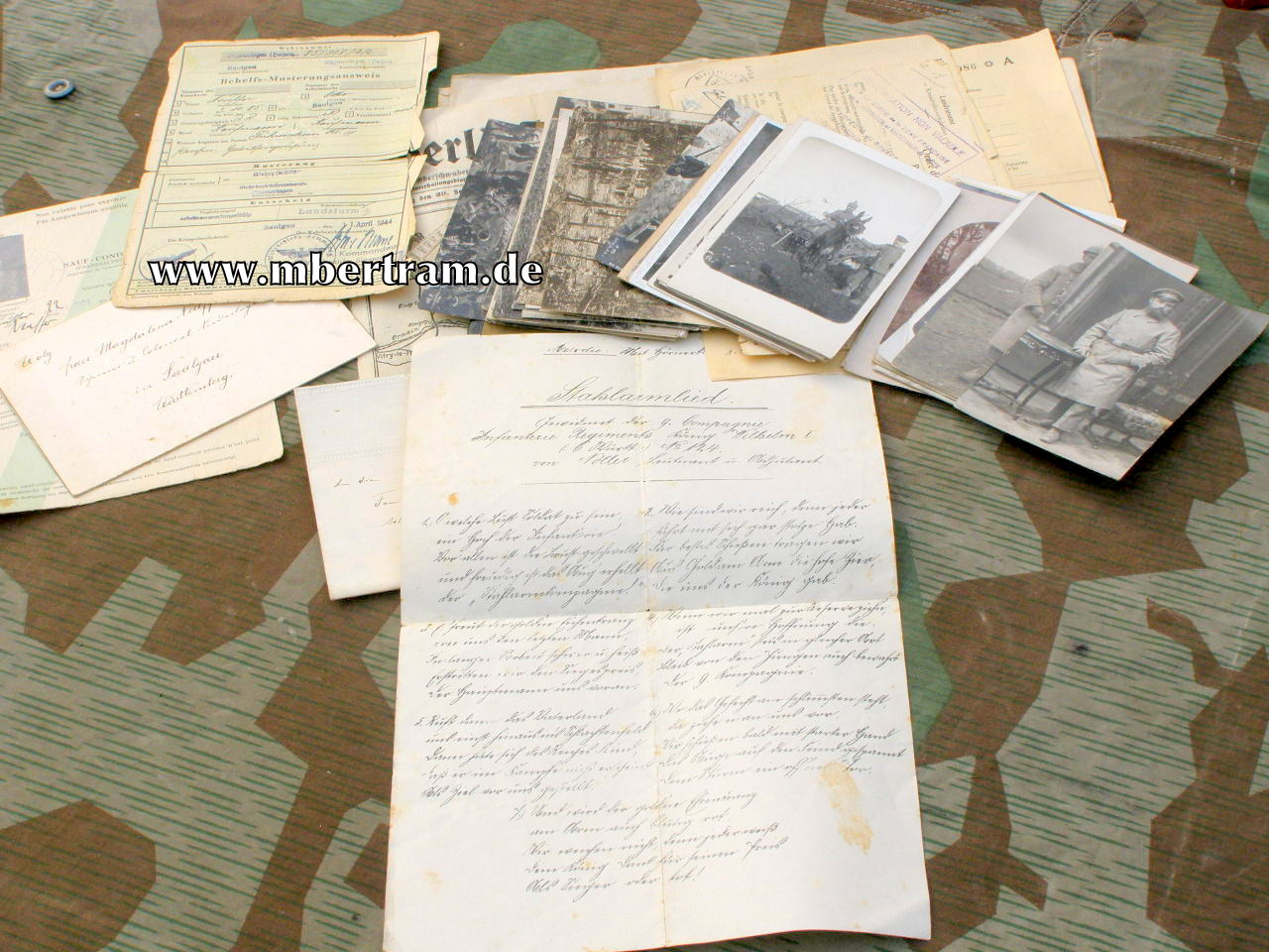 Fotos, Dokumente Kgl. Würtemb.1.Kp.Brig.Ers.Btl.53, Metz