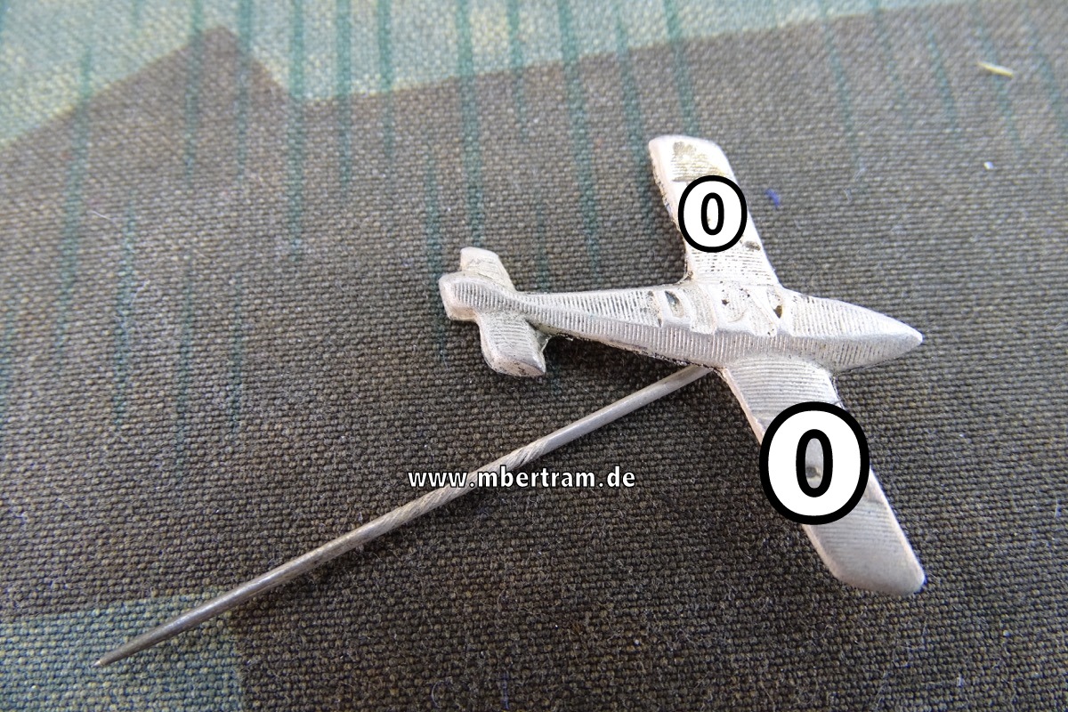 Mitgliedsabzeichen DLV , Deutscher Luftsport Verband,  3 Form