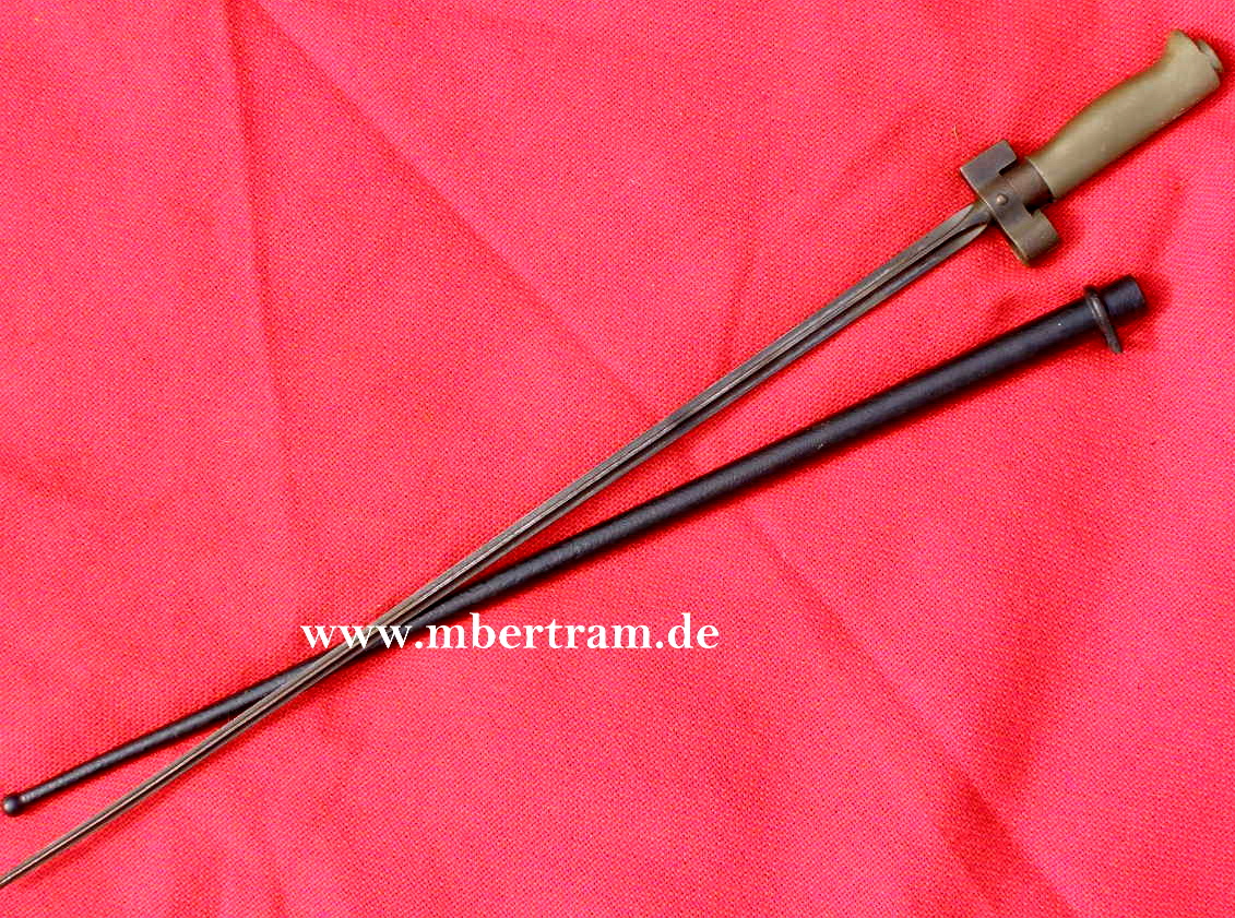 Lebel Bajonett M 86/15, verschr., vereinf. Neusilbergriff