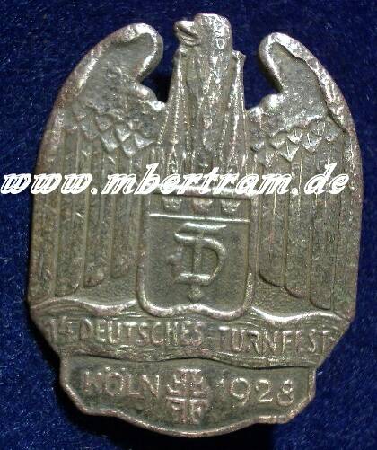 Veranstalltungsabz. 14. deutsches Turnerfest Köln 1928.