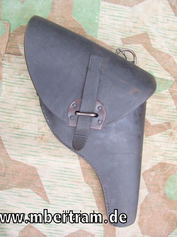 Holländische Hembrug Revolvertasche, geändert f. dt. Polizei um 1950