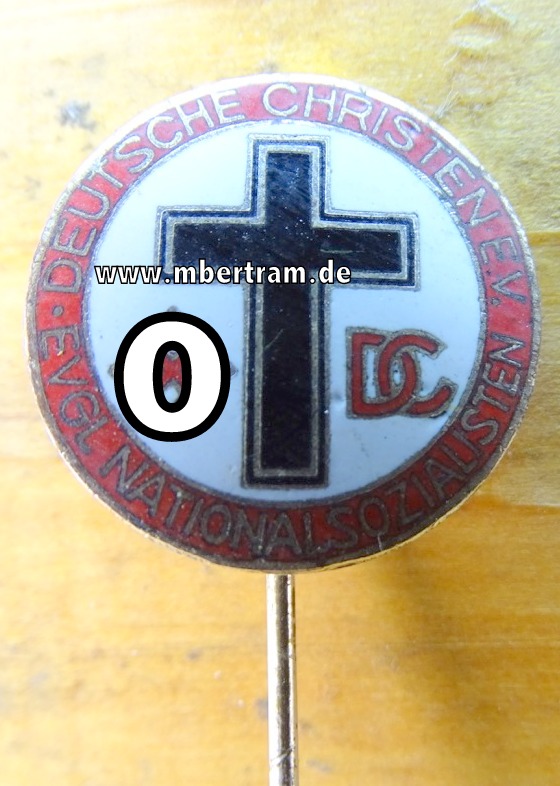 Mitgliedsabzeichen deutsche Christen, evangelische Nationalsozialsiten ( DC) SELTEN