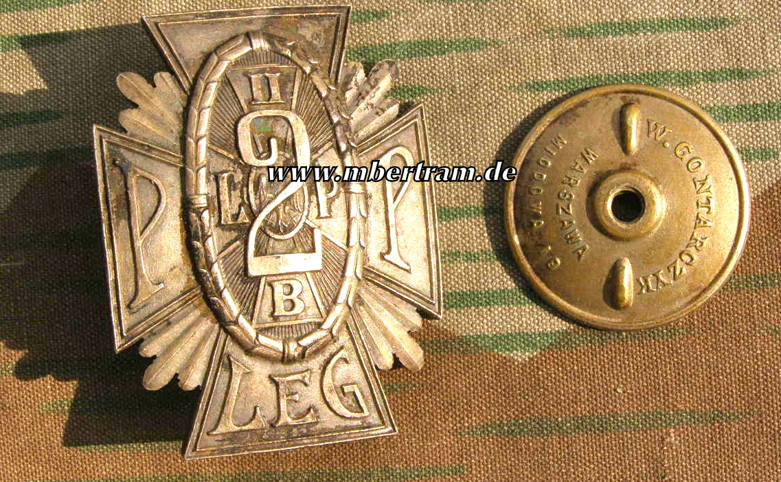 Polnisches Regimentsabzeichen vor 1939, Schraubscheibe