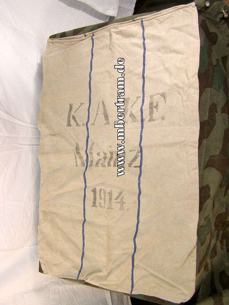 Kaiserlicher Verpflegungssack, "K.A.K.F. Mainz 1914,WR II "
