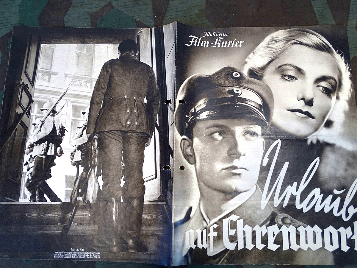 Film-Kurier, Kino Programmheft, Urlaub auf Ehrenwort, 1937