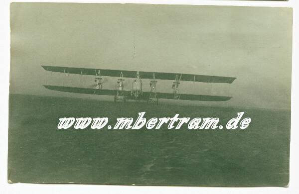 Grosskampfflugzeug, Doppeldecker mit 4 Motoren!!! SELTEN !! Foto in Postkartengröße 1. Weltkrieg .Au
