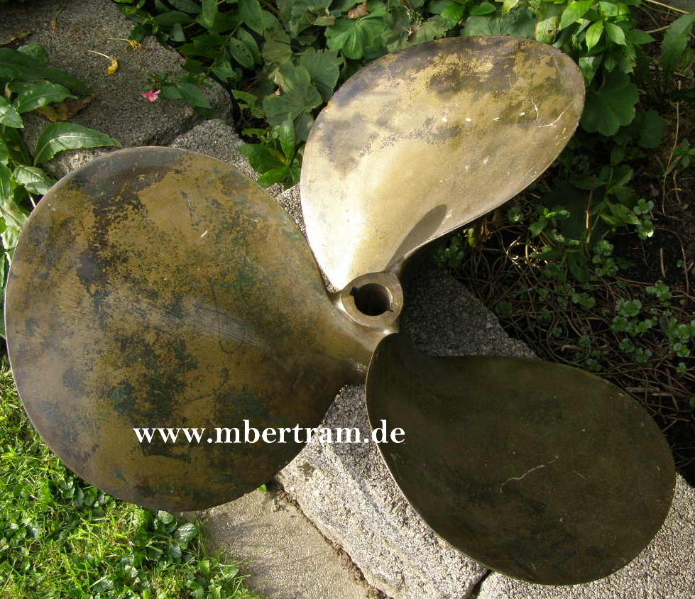 Kriegsmarine Schiffsschraube, Buntmetall ca. 64 cm, WaA