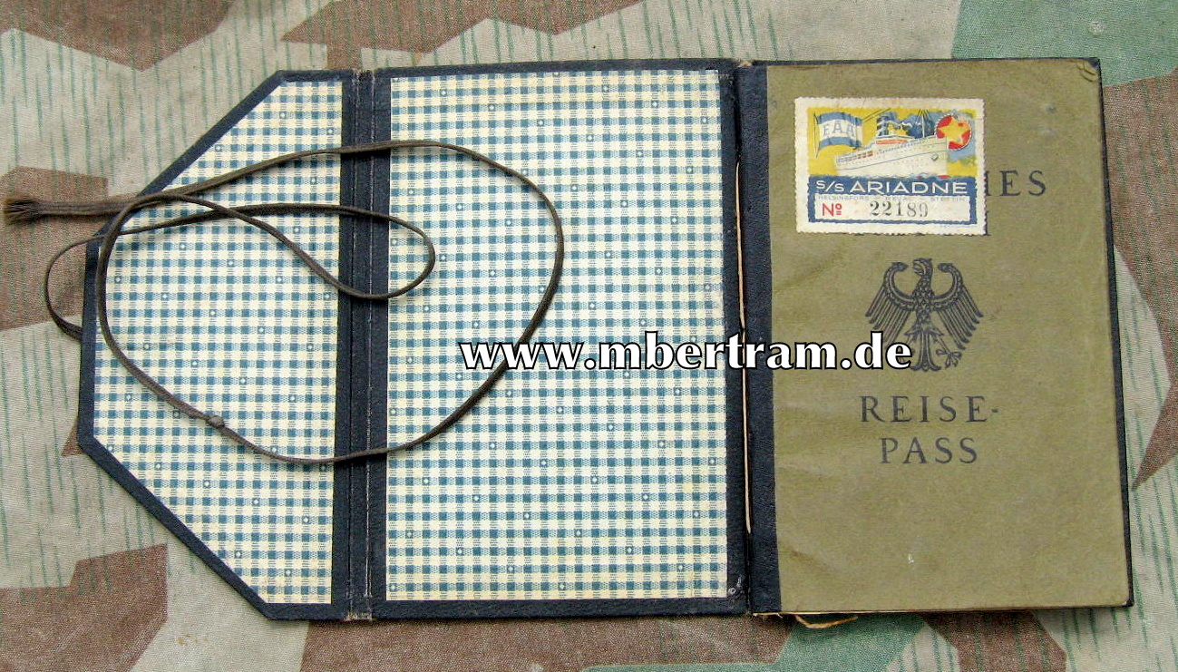 Reisepass u. Militärpass Wuppertaler Bandwirkermeister