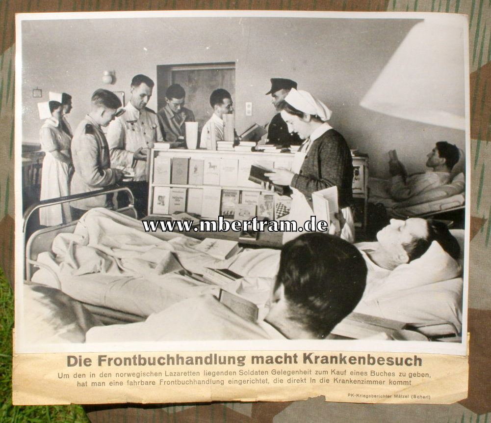 Frontbuchhhandlung, Krankenbesuch in Norweg. Lazarett