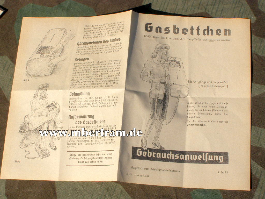 Bedienungsanleitung für Luftschutz Gabettchen