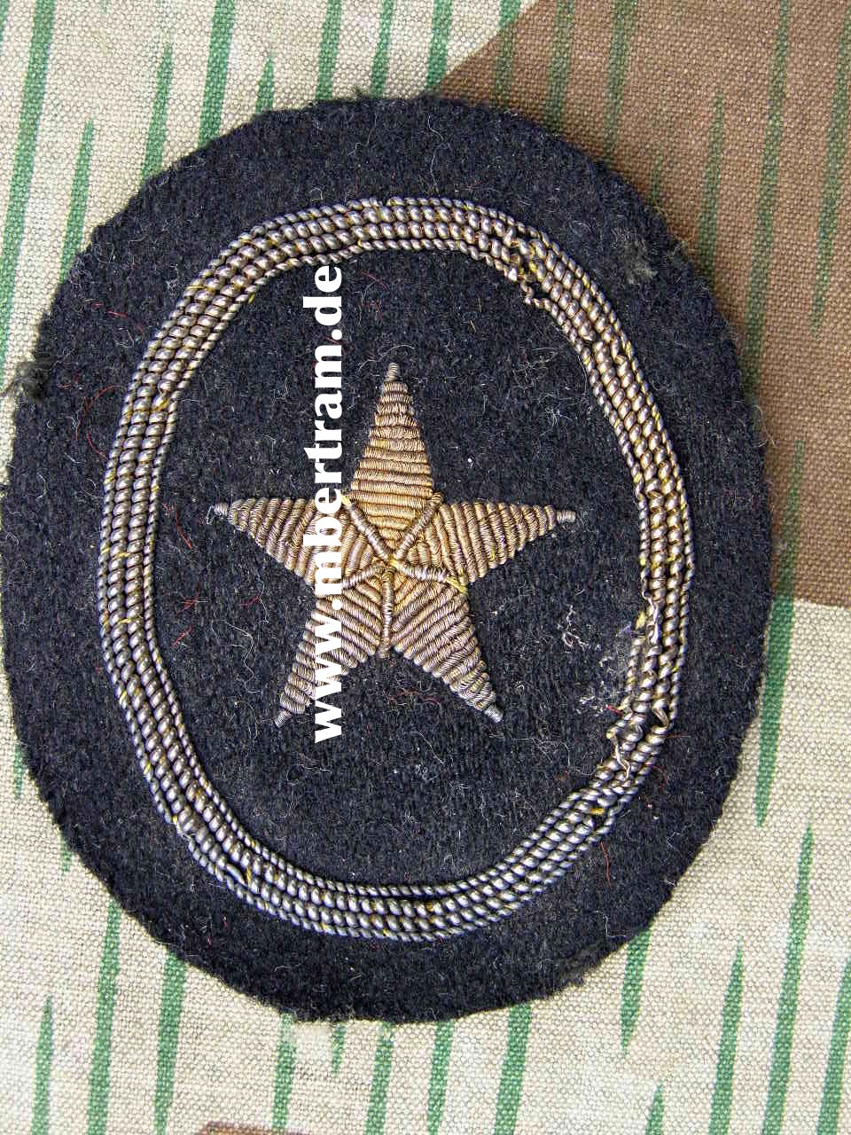 Ärmelabzeichen Seekadett, Metallfadenstickerei, bl.