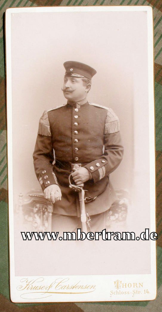 Preuss. Soldat um 1897 in Thorn, IOD , Schwalbennester)