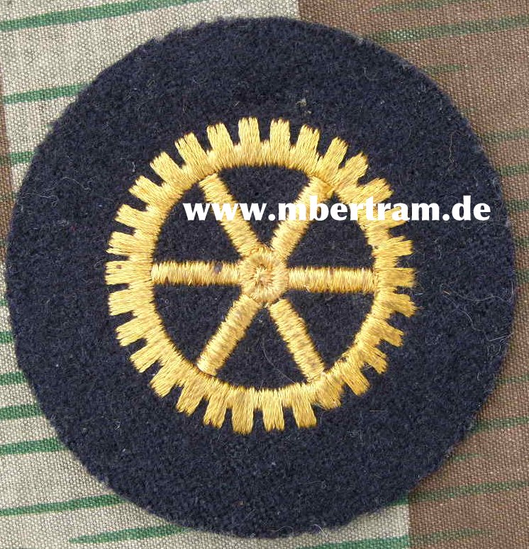 Kriegsmarine Ärmelabzeichen Mannschaft Maschine, bl.